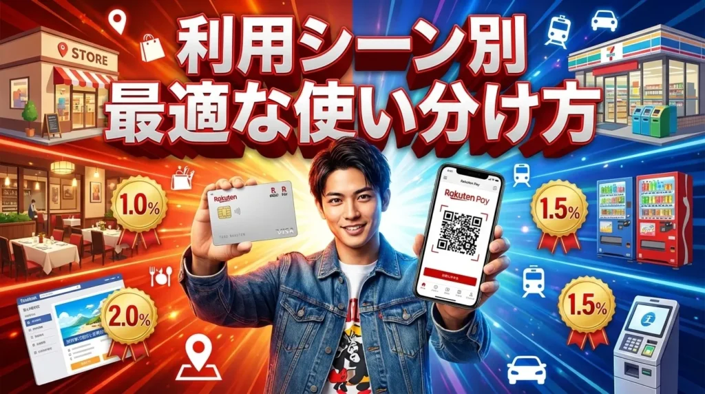 楽天ペイと楽天カードの最強の組み合わせ方