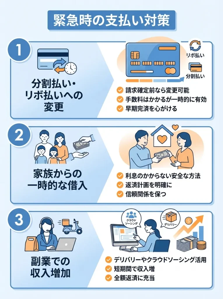 緊急時の支払い対策