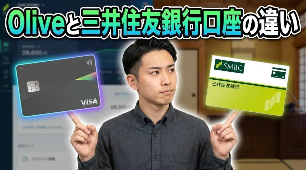 Oliveと従来の三井住友銀行口座の違い