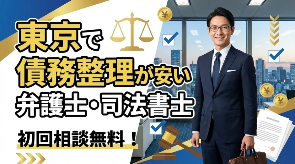 東京で債務整理が安い弁護士・司法書士