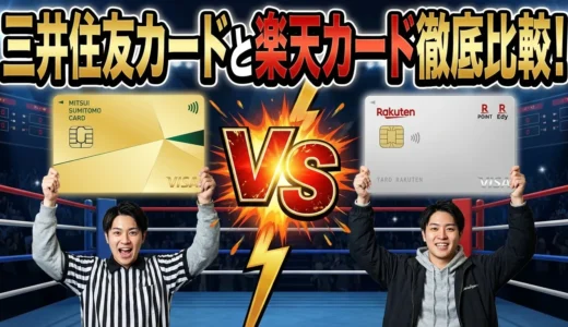 三井住友カード(NL)と楽天カードを徹底比較！どっちがお得？2枚持ちはどう？