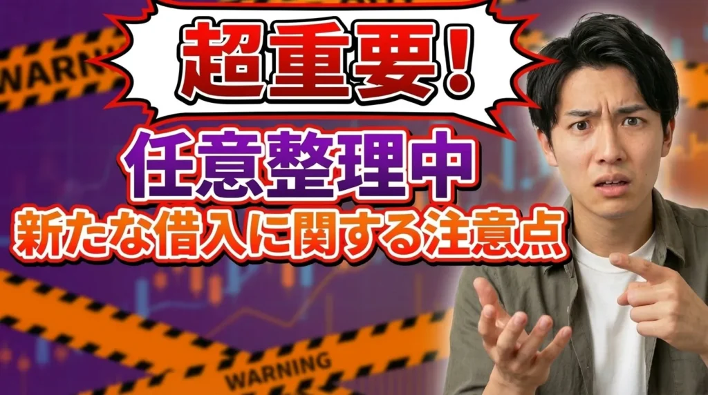 任意整理中の新たな借入に関する重要な注意点