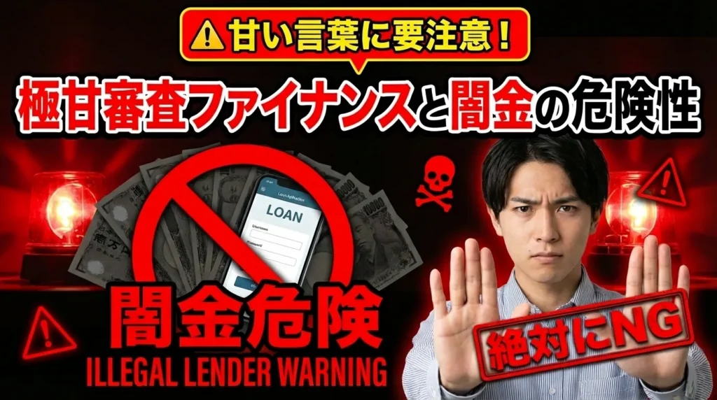 極甘審査ファイナンスと闇金の危険性