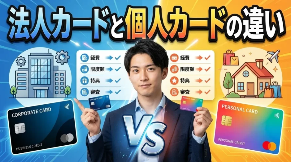 法人カードと個人カードの違いを徹底解説 経費管理を効率化する選び方のすべて