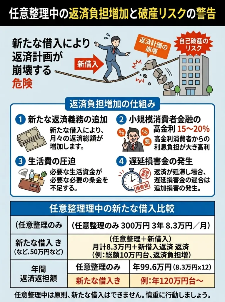 返済負担の増加と自己破産リスク