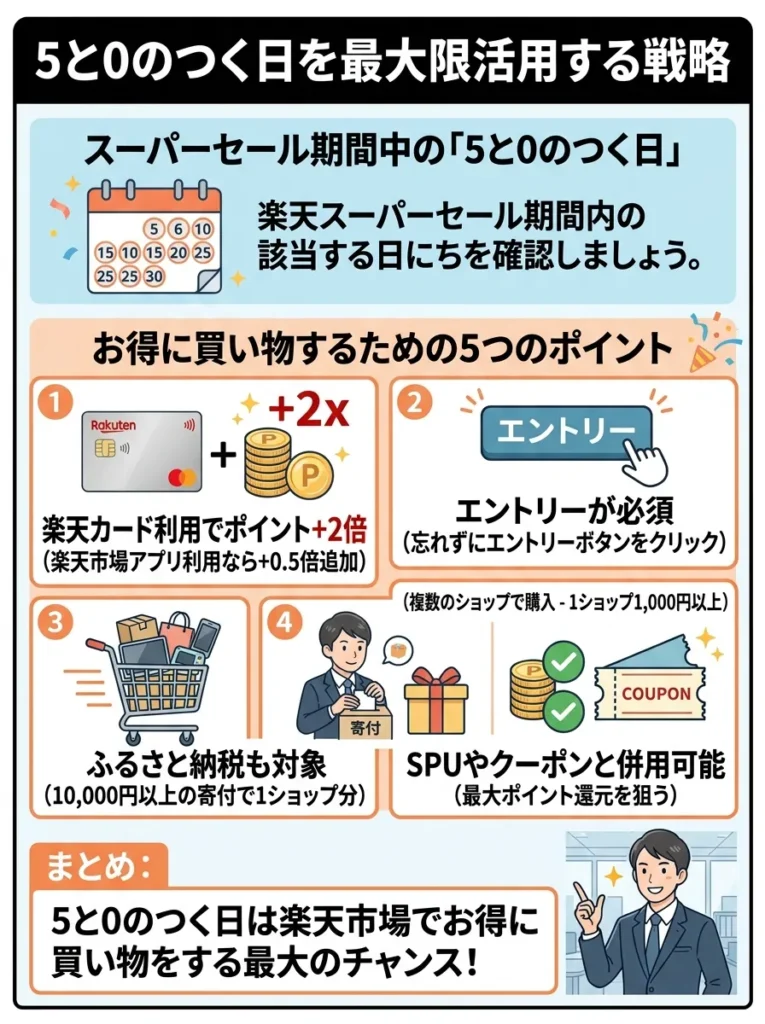 5と0のつく日を最大限活用する戦略