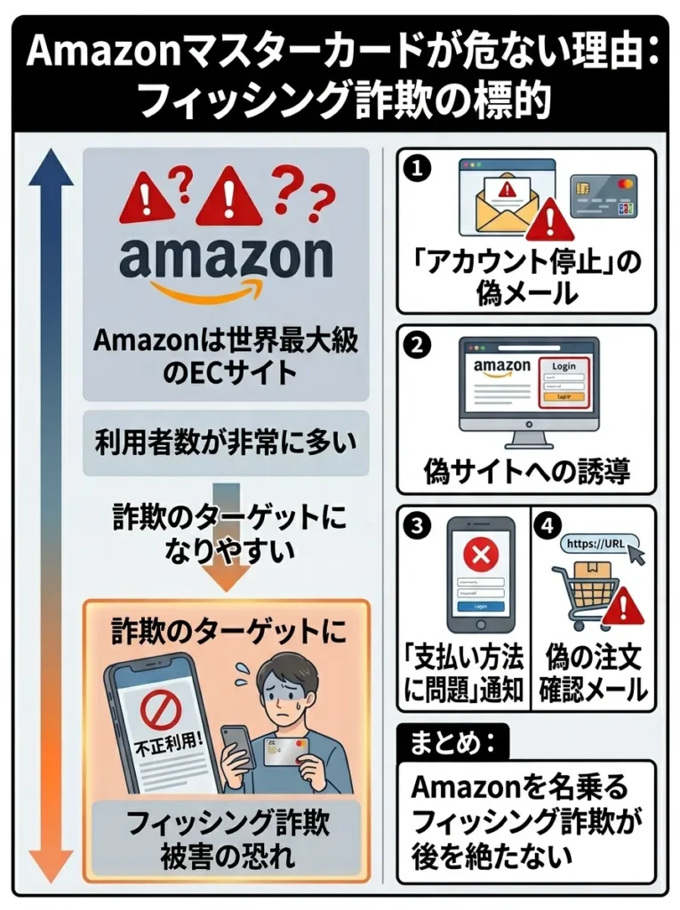 Amazonを標的にしたフィッシング詐欺が多発している