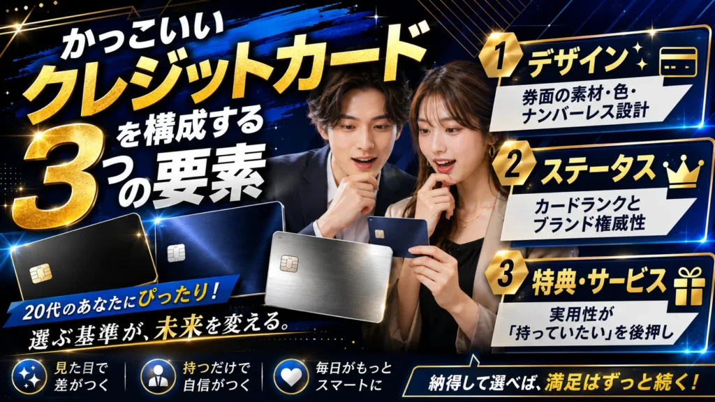 かっこいいクレジットカードを構成する3つの要素