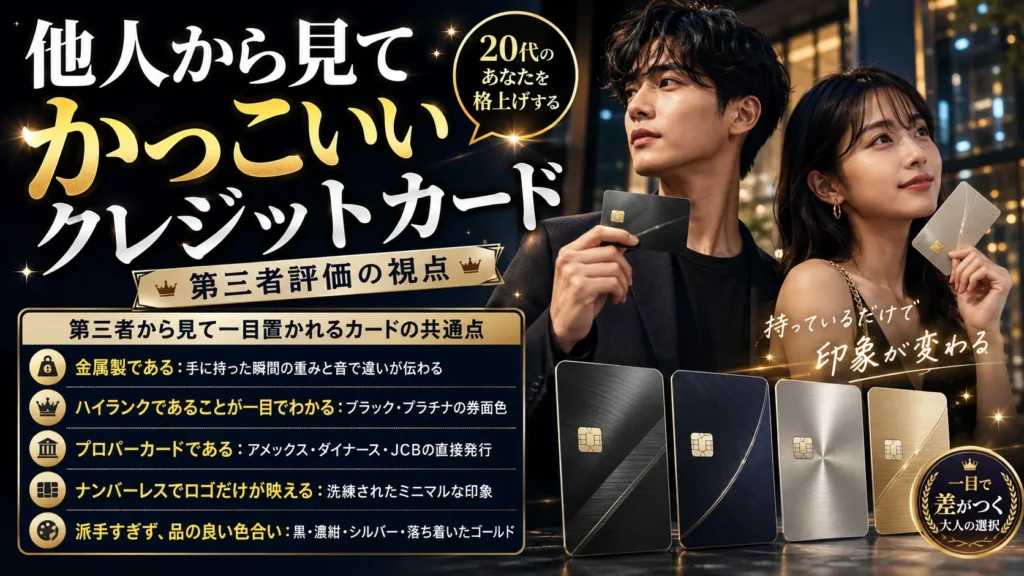 「他人から見てかっこいいクレジットカード」第三者評価の視点