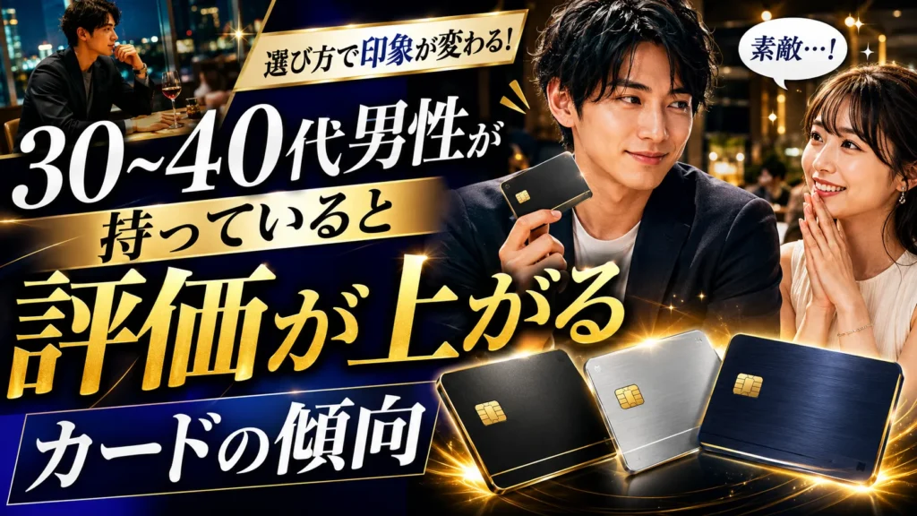 30〜40代男性が持っていると評価が上がるカードの傾向