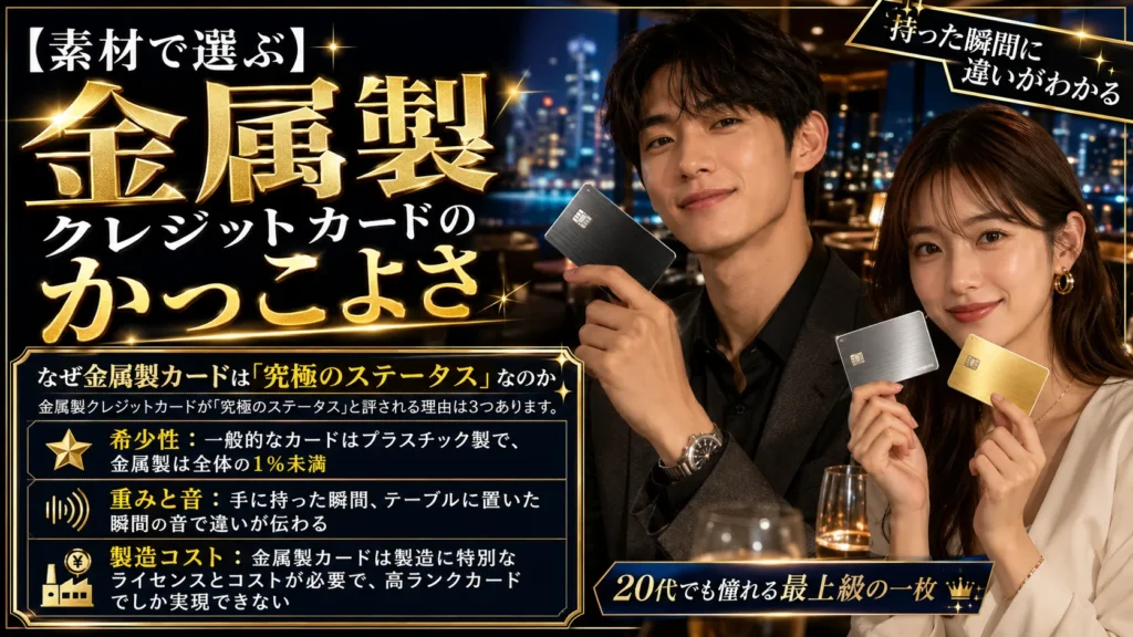 【素材で選ぶ】金属製クレジットカードのかっこよさ