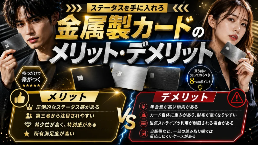金属製カードのメリット・デメリット