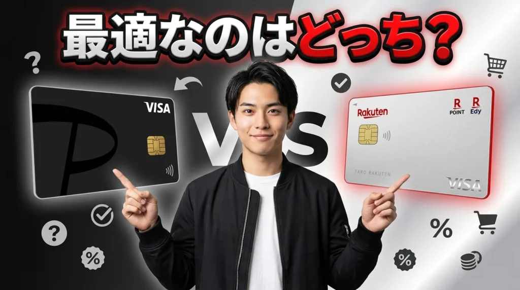 PayPayカードと楽天カードの比較結論 あなたに最適なのはどっち