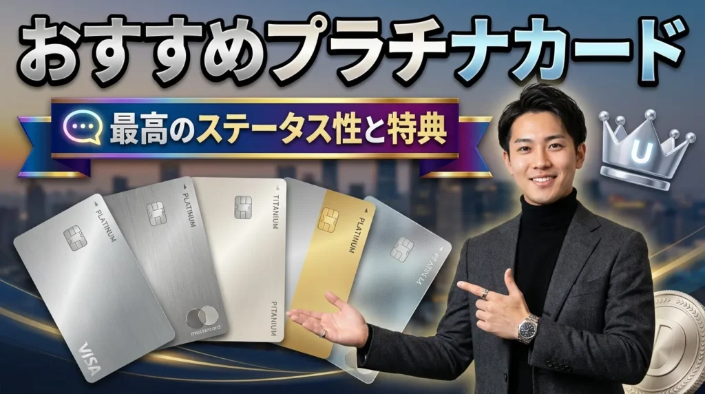 【プラチナカード】最高級のステータスと特典を備えた6枚の至高
