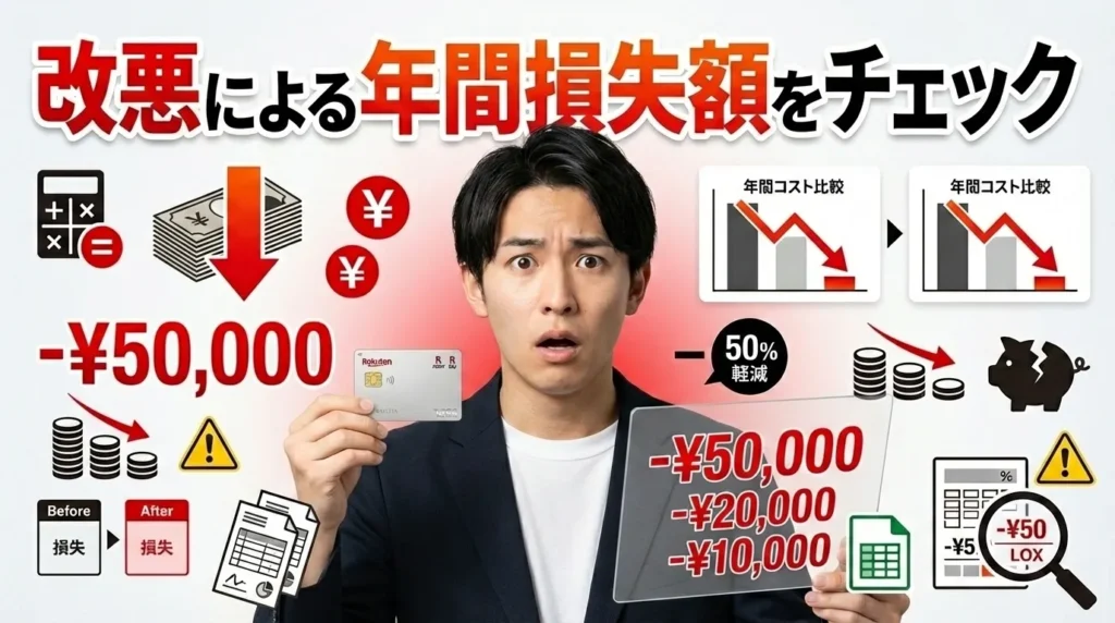 あなたの年間損失額を正確に計算してみよう