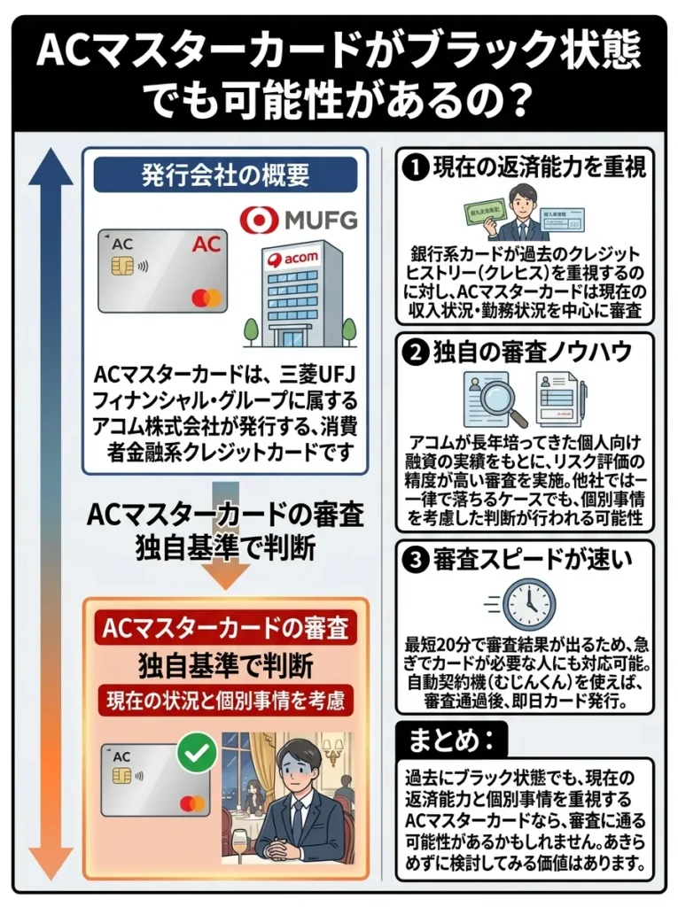 なぜACマスターカードがブラック状態でも可能性があるの？