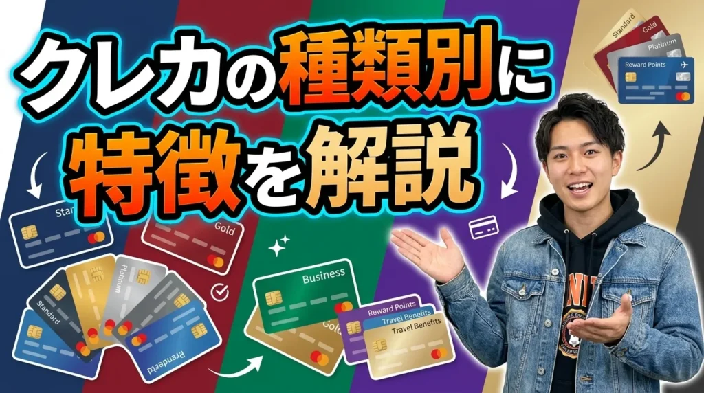 クレジットカードの種類別特徴 どの系統が自分に合うのか