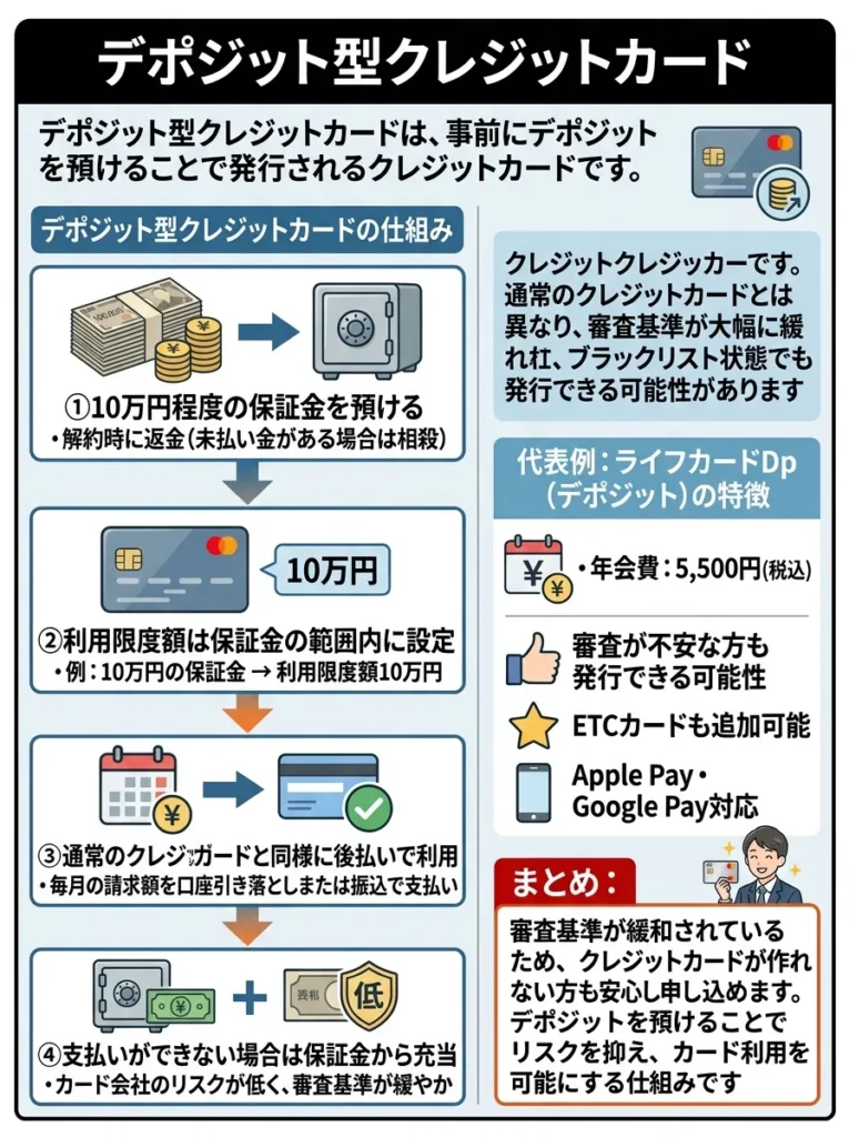 デポジット型クレジットカード