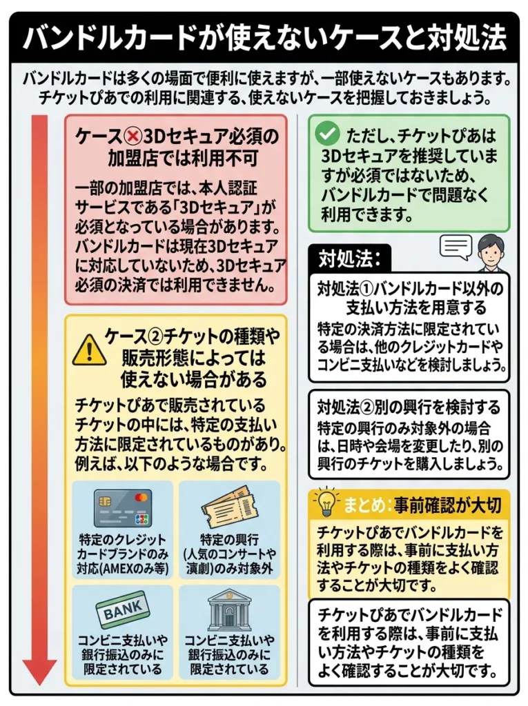 バンドルカードが使えないケースと対処法