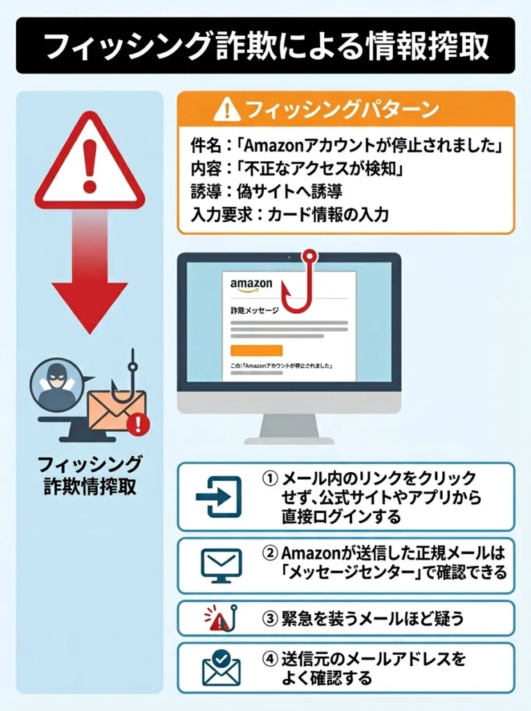 フィッシング詐欺による情報窃取