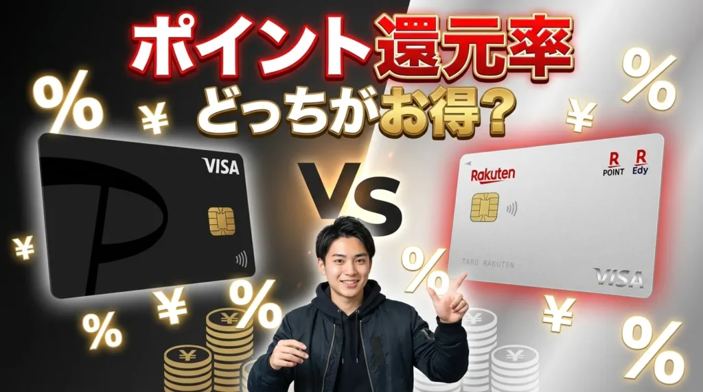 ポイント還元率を徹底比較 どっちがお得に貯まる