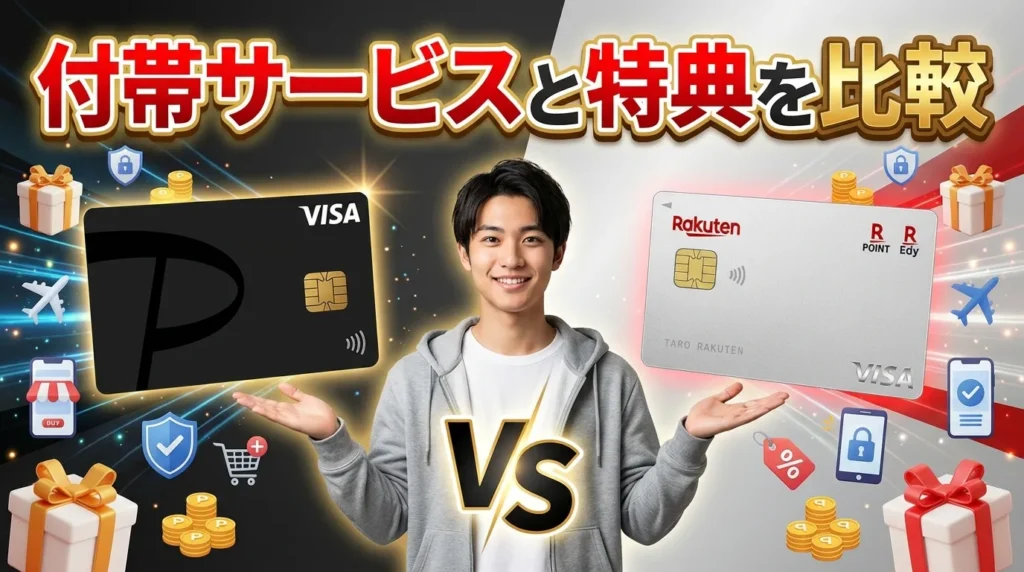 付帯サービスと特典を比較