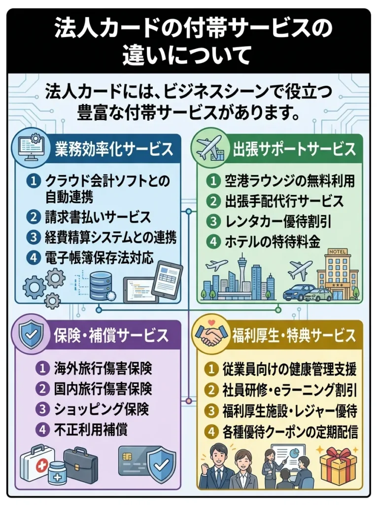 付帯サービスの違い