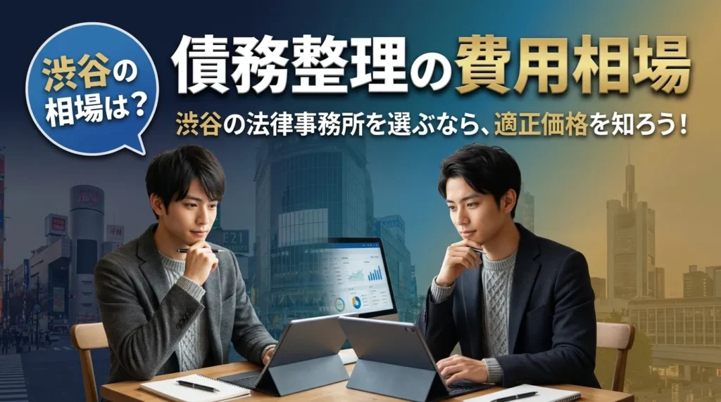 債務整理の費用相場と渋谷エリアの料金
