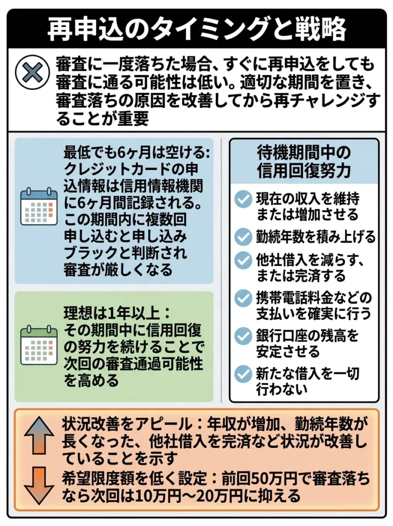 再申込のタイミングと戦略