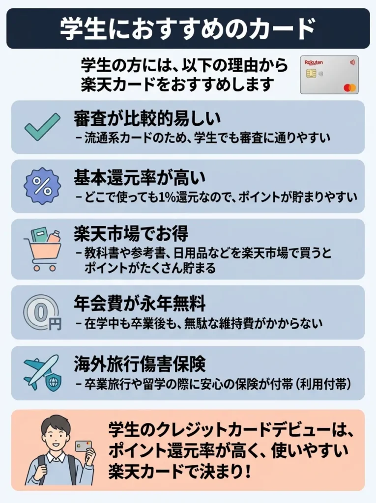 学生におすすめのカード