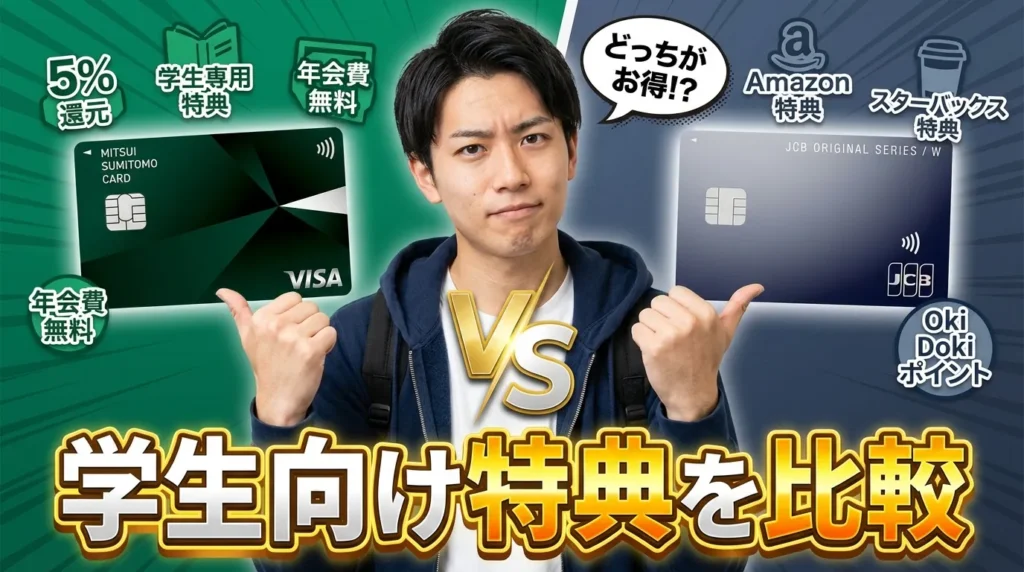 学生向け特典を比較 学生ならどちらがお得か