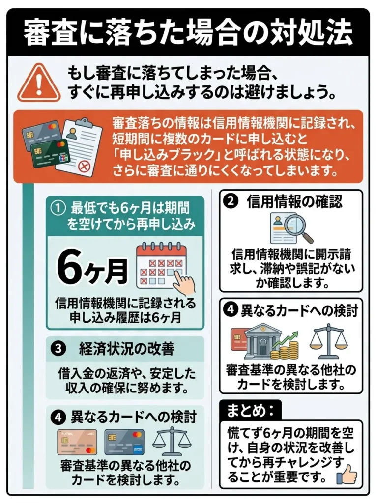 審査に落ちた場合の対処法