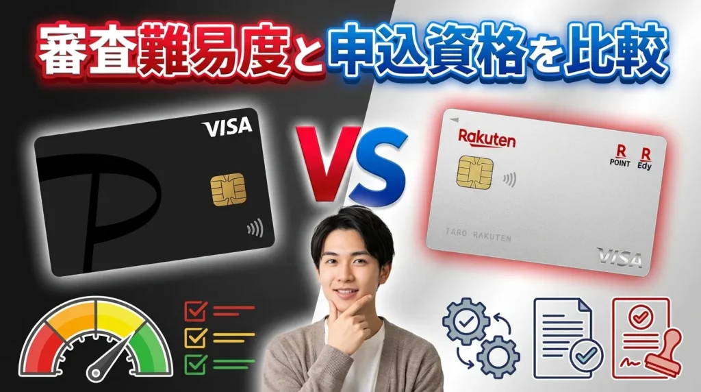 審査難易度と申込資格を比較