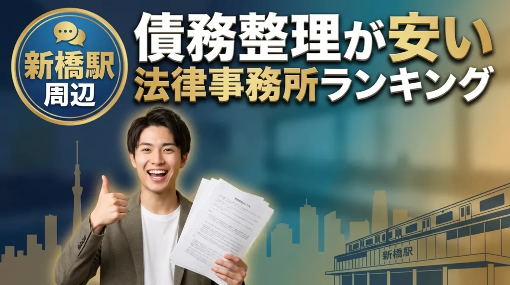 新橋駅周辺で債務整理が安い法律事務所おすすめランキングTOP10
