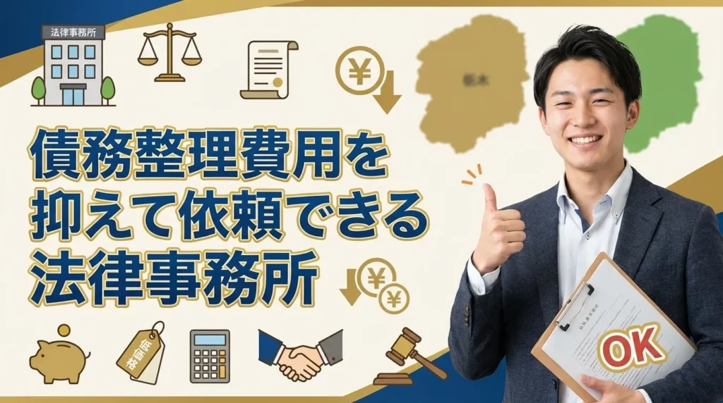 栃木で費用を抑えて債務整理できる法律事務所の一覧