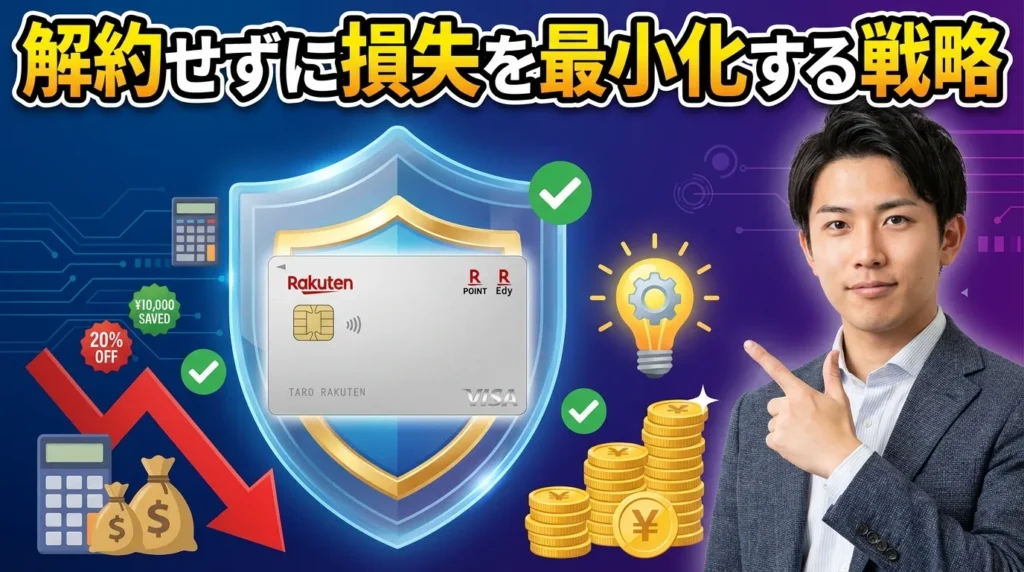 楽天カードを解約せずに損失を最小化する戦略
