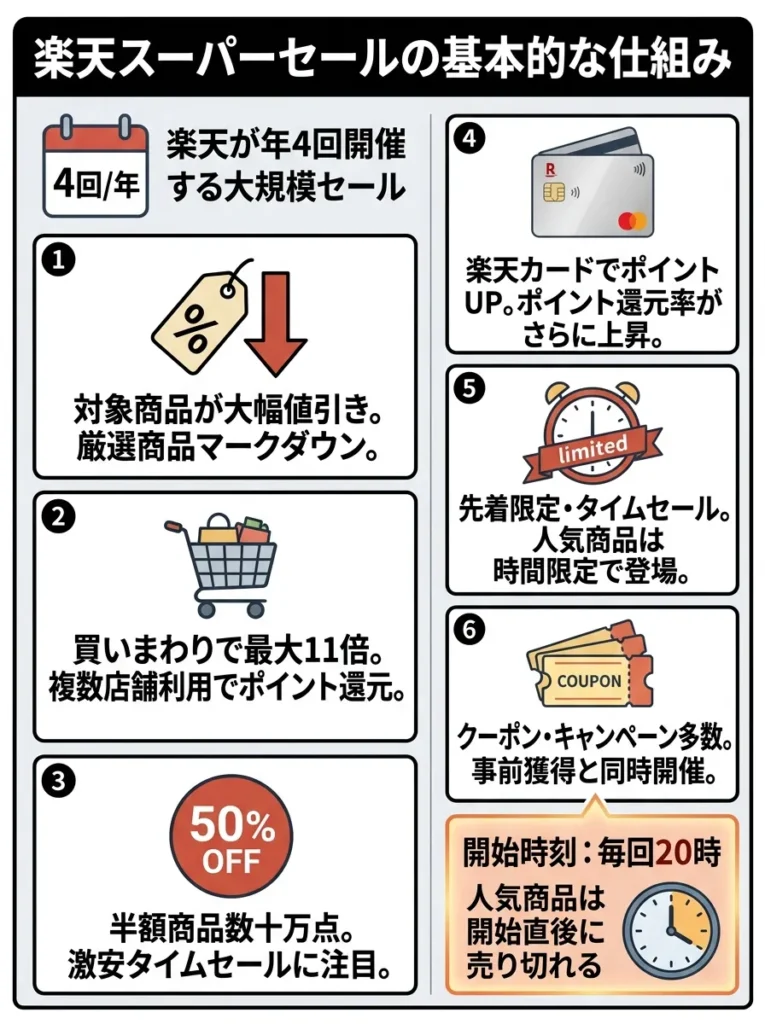 楽天スーパーセールの基本的な仕組み