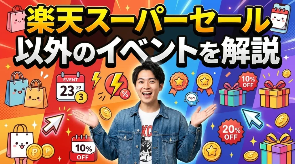 楽天スーパーセール以外の主要セールイベントを徹底解説