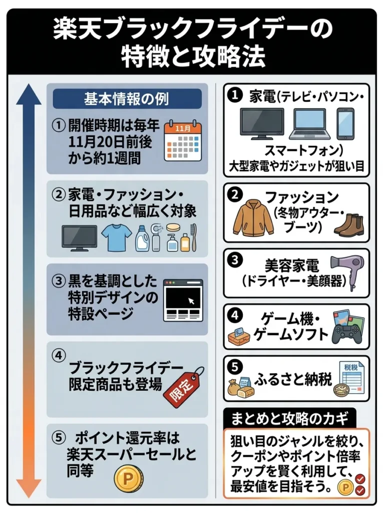 楽天ブラックフライデーの特徴と攻略法