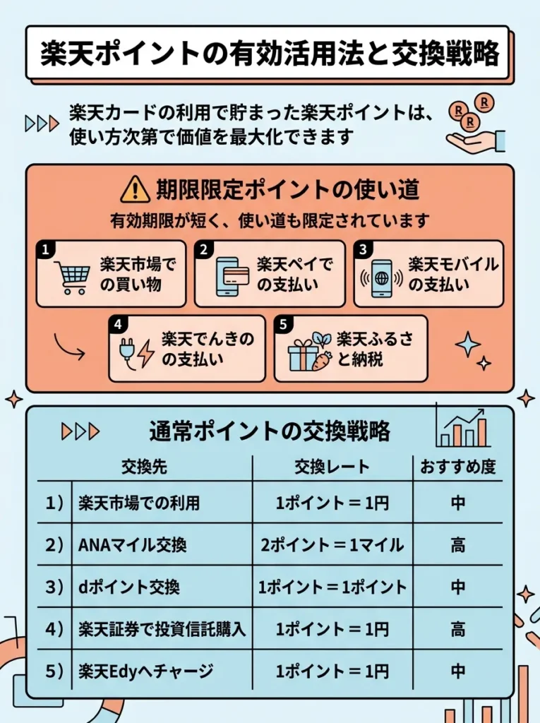 楽天ポイントの有効活用法と交換戦略