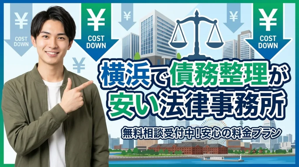 横浜で債務整理が安い弁護士・司法書士事務所の費用を比較