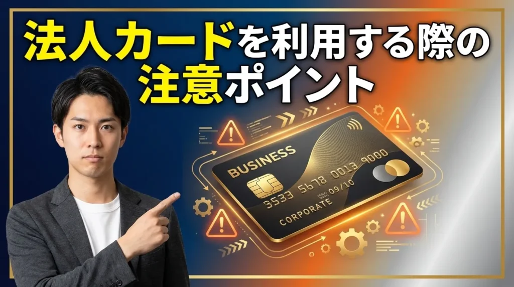 法人カードを利用する際の注意点