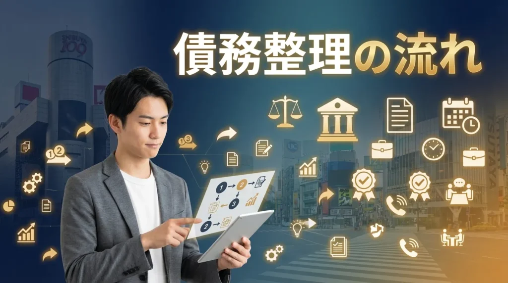 渋谷での債務整理の流れと必要書類