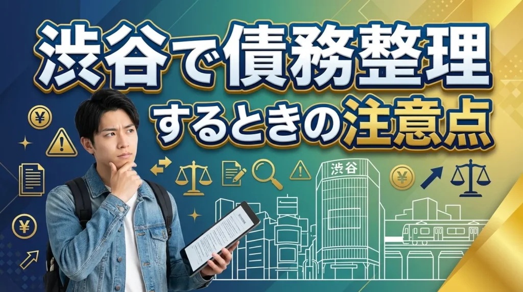 渋谷で債務整理する際の注意点