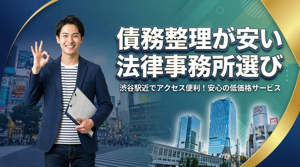渋谷駅周辺で債務整理が安い法律事務所を選ぶべき理由