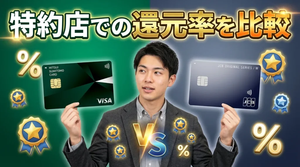 特約店での還元率比較 どこで使うかで逆転する