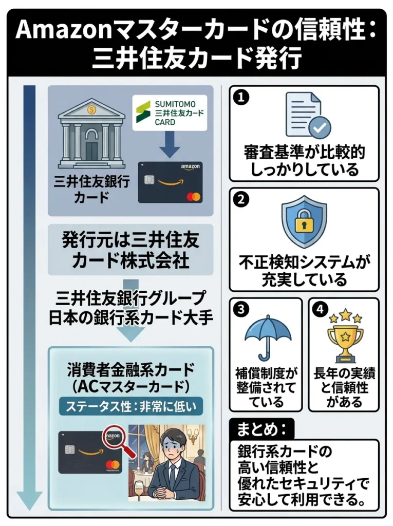 発行元は三井住友カードで信頼性が高い