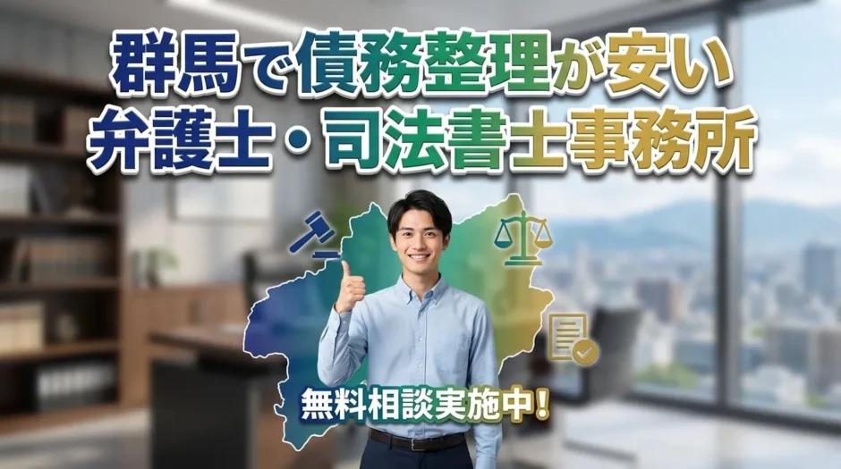 群馬で債務整理が安い弁護士・司法書士事務所15選を厳選紹介【2026年最新】月々の返済を大幅減額