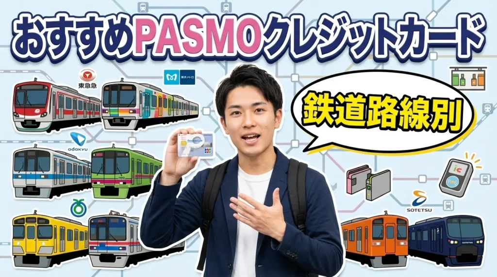 鉄道路線別おすすめPASMOクレジットカード一覧表