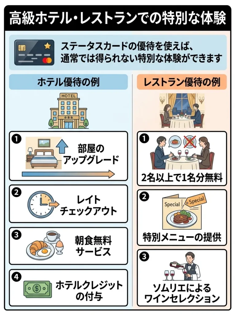 高級ホテル・レストランでの特別な体験